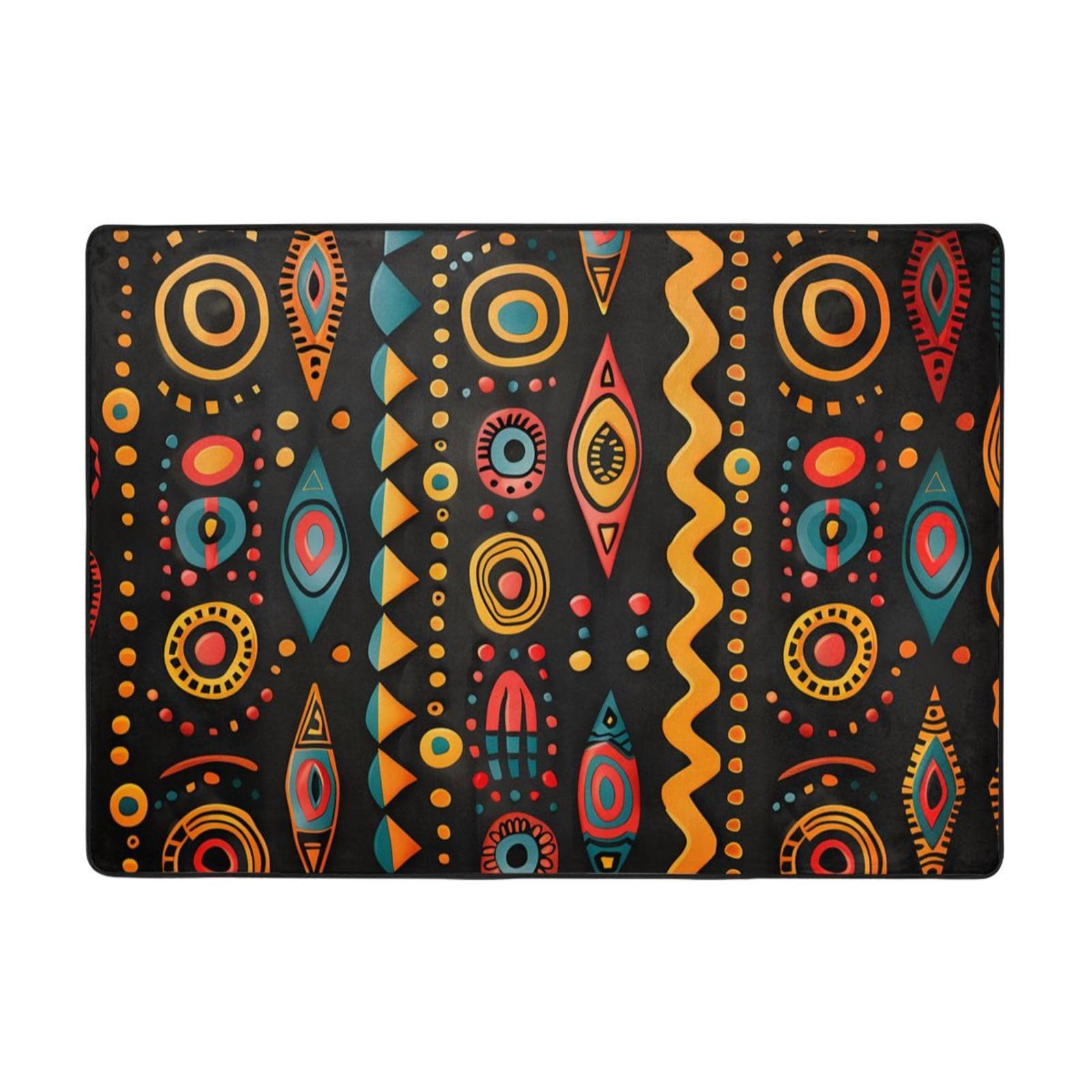 Tapis imprimé texture ethnique tribale africaine doux velours