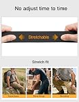 JUKMO Ceinture tactique pour hommes, 1.5" Réseau de nylon élastique & Boucle d'appui