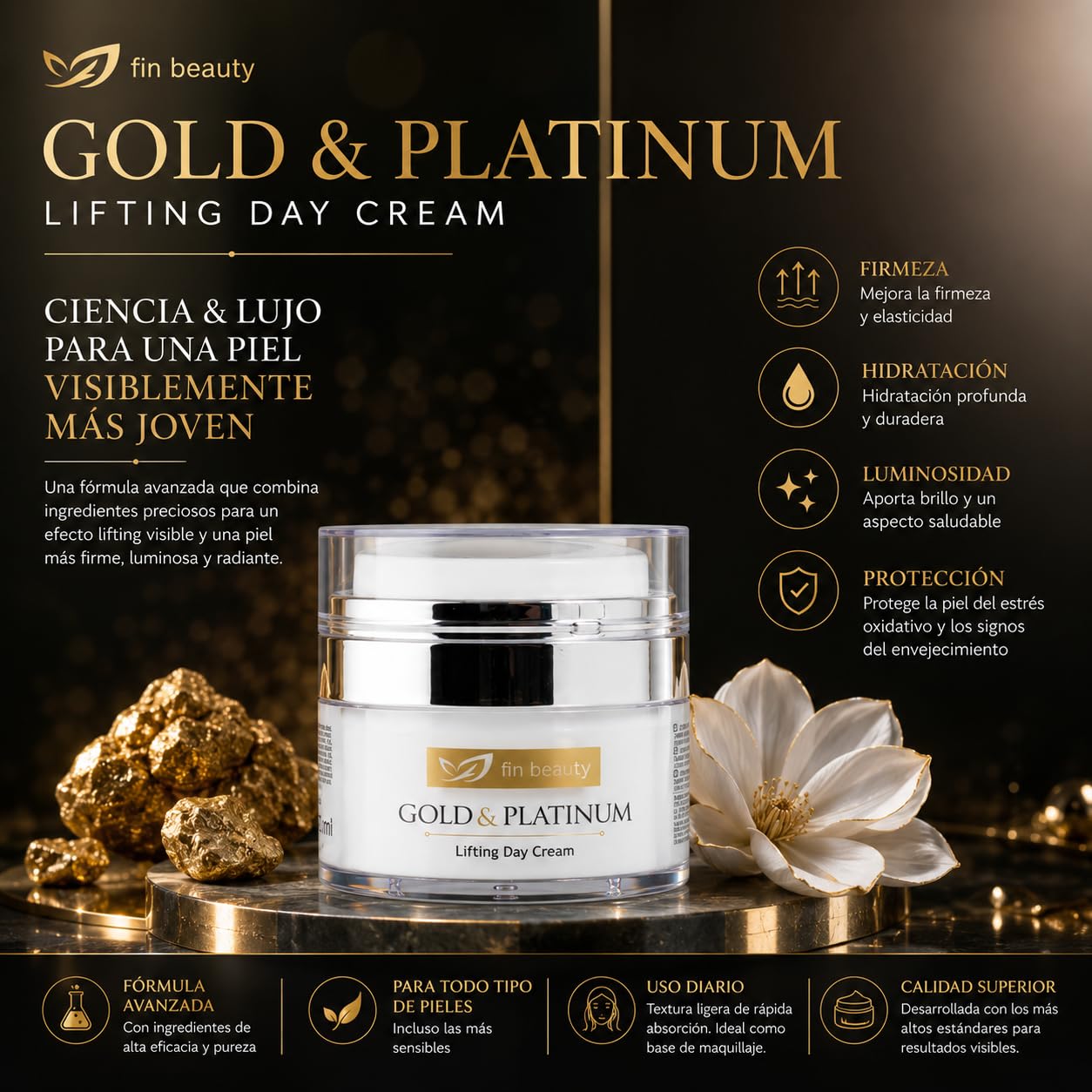 Gold & Platinum Crema de Día Lifting Facial
