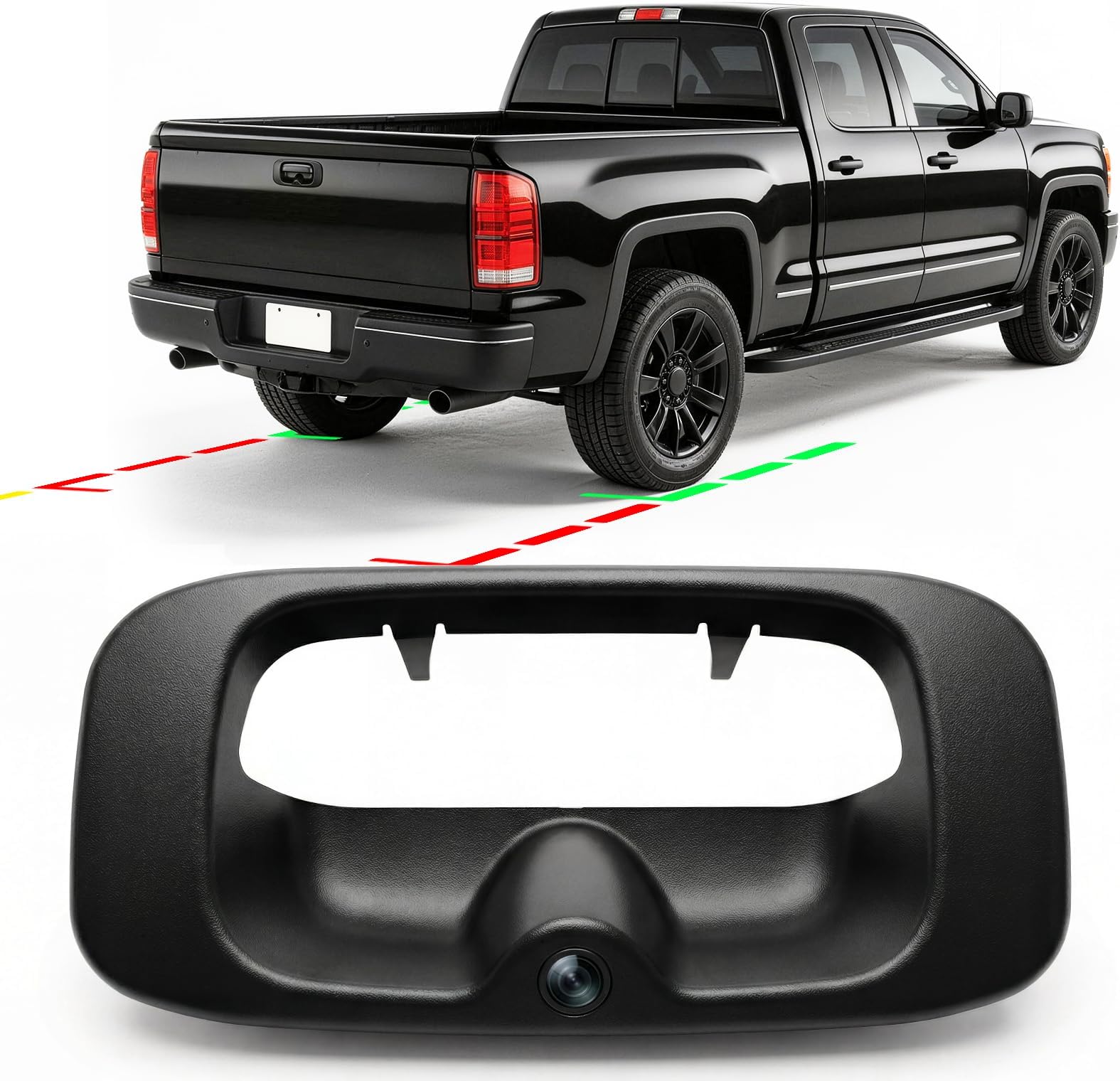 Tailgate Handle Backup Camera for 1999-2006 Chevrolet Chevy Silverado GMC Sierra 1500 2500 3500 HD, Rear View Tailgate Backup Camera 170° Wide Angle, IP68 Waterproof, Replace OEM 15046512 15228539