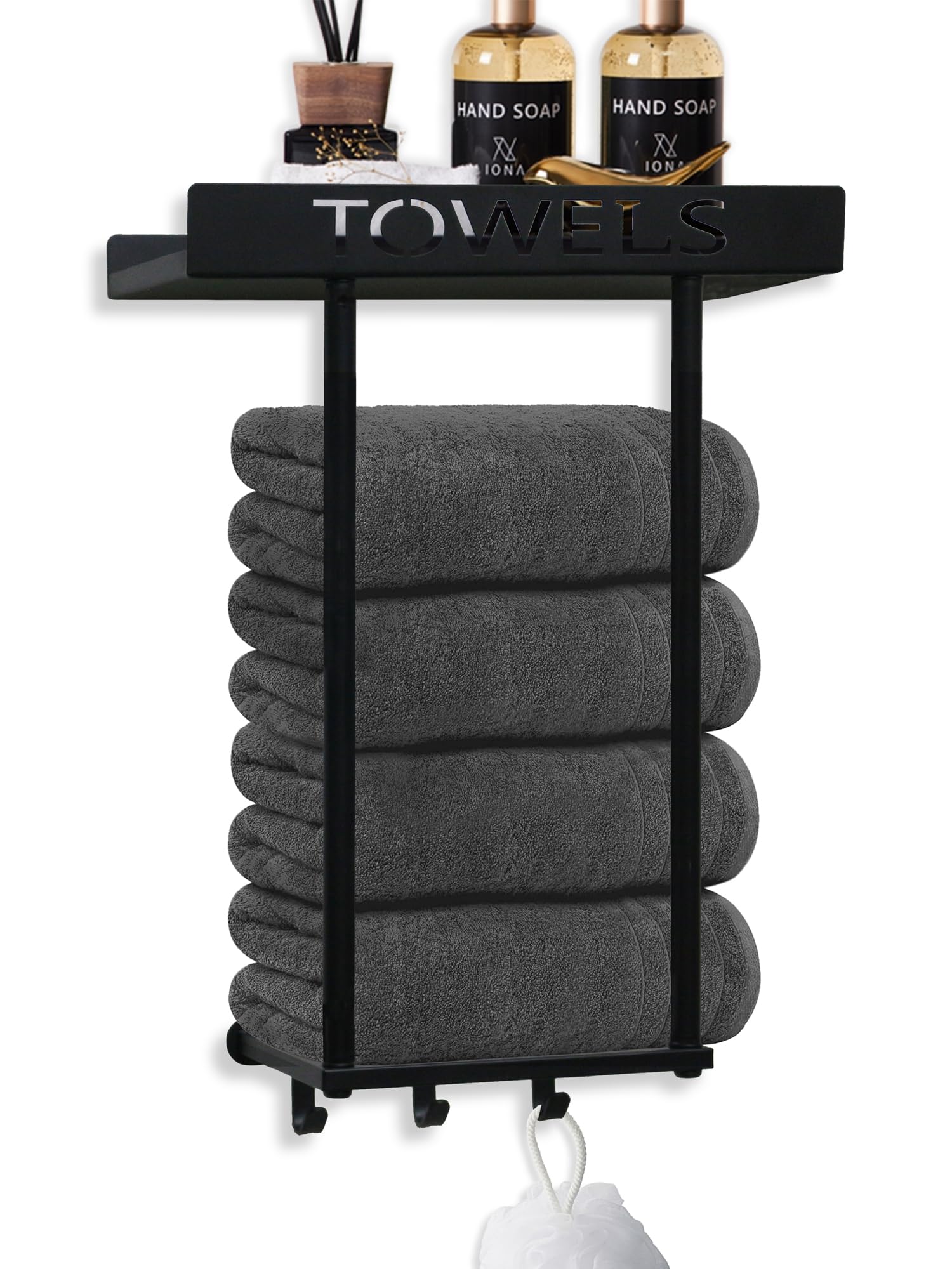 Towel Racks for Bathroom Wall Mounted, Metal Towel Holders
