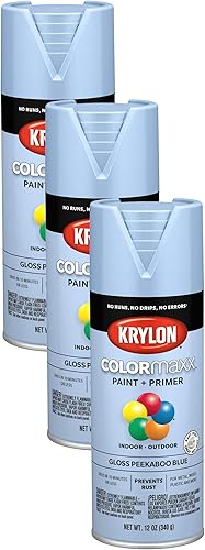 Miniatura 25 de Krylon K05562007 COLORmaxx Acabado transparente acrílico para uso en interiores y exteriores, color cristal satinado, 11 onzas (paquete de 1)