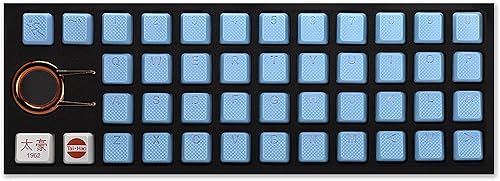 Tai-Hao 42 teclas de goma para juegos compatibles con todos los tipos de teclados MX, color azul neón