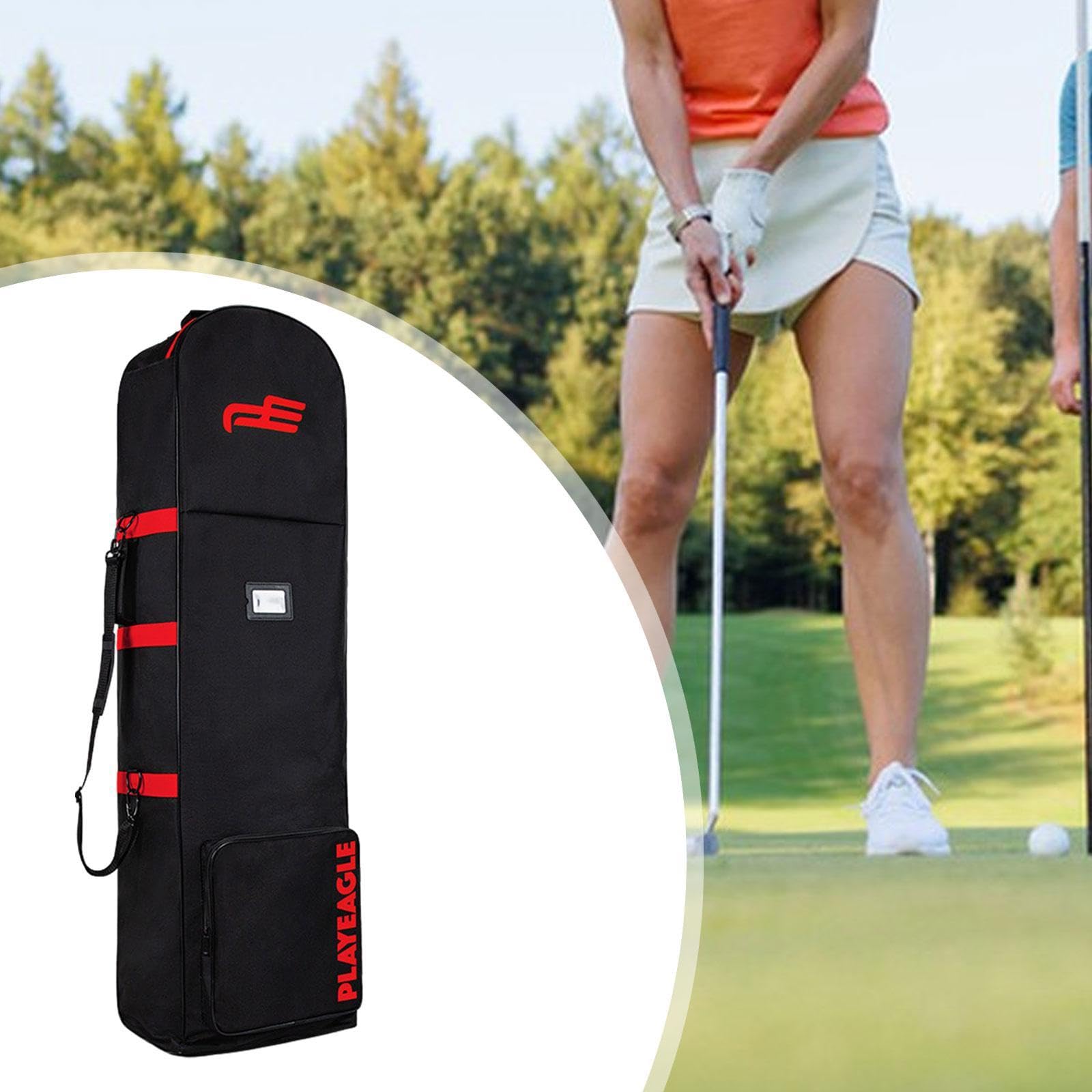 Sac de Transport pour Golf Milageto avec Roulettes, Housse de Protection pour Voyage Aérien
