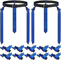 Vista 1 de Hungdao Cinturones y banderas de fútbol con bandera de jugadores, cinturones de fútbol ajustables para niños, adolescentes, adultos, entrenamiento