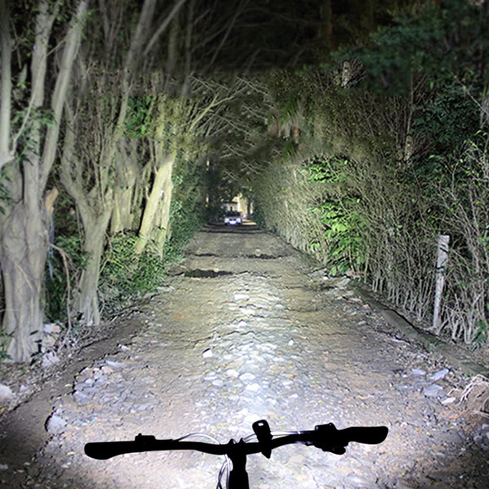 TIORU 5000Mah Luces De Bicicleta USB Recargable Led Bicicleta Luz Trasera Delantera Faro Trasero Conjunto De Luces Traseras Linterna De Ciclismo Accesorios De Bicicleta