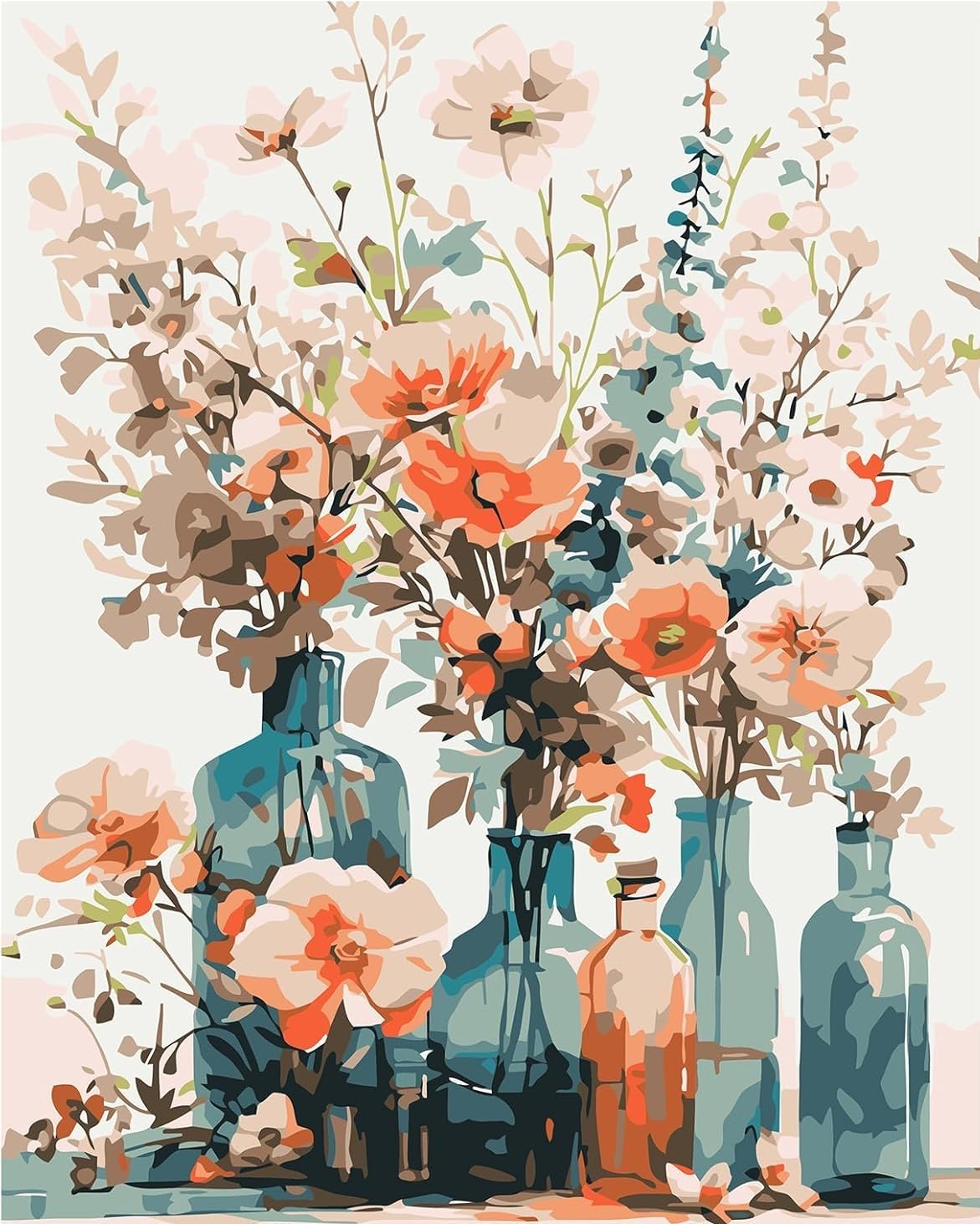 Kit De Pintura Por Números De Chica A La Moda – Lienzo 40x50 Cm Con Pinceles Y Pinturas Acrílicas