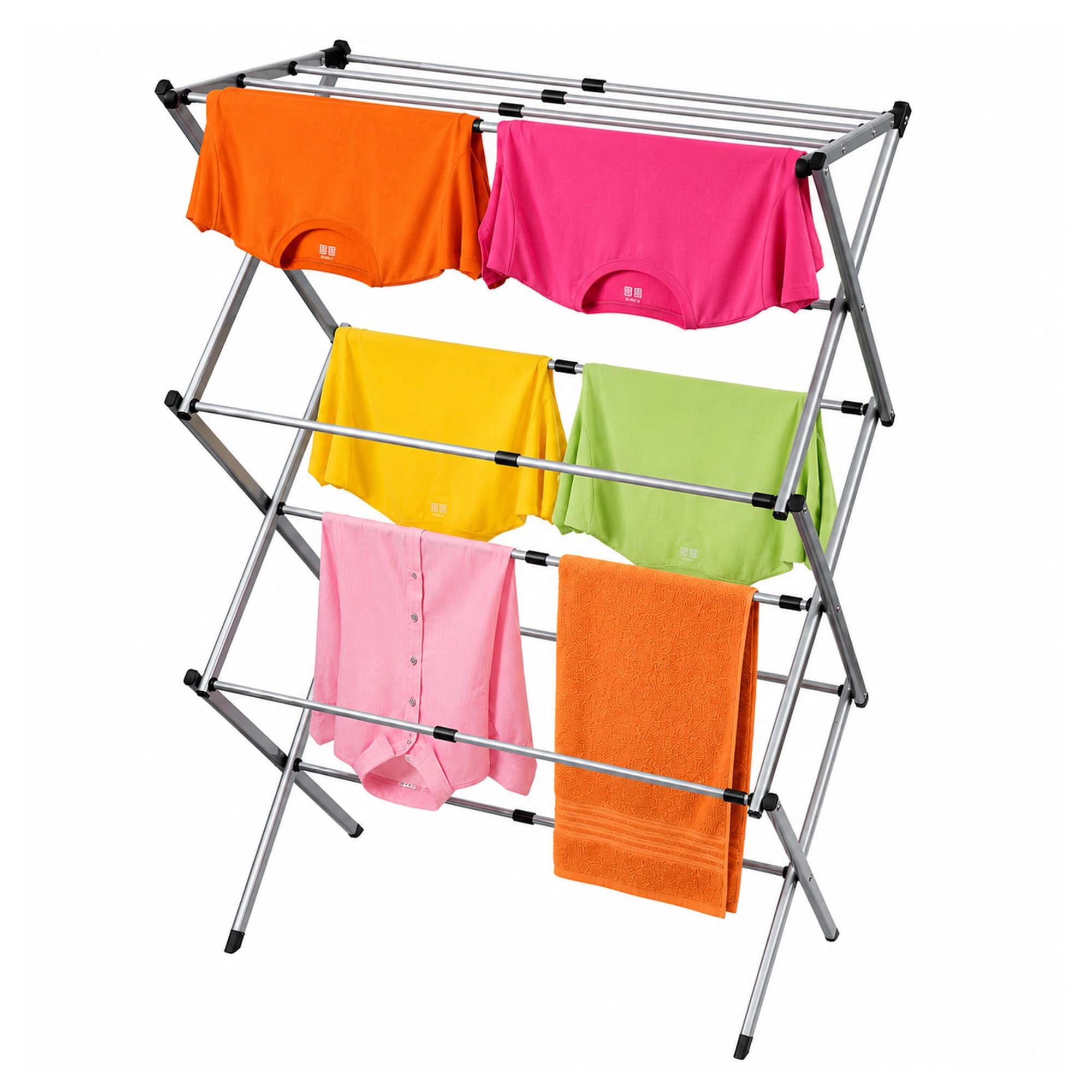 art moon Gobi Folding Clothes Airer, Indoor Portable Clothes Horse with Non-Slip Feet, Made of Rustproof Steel