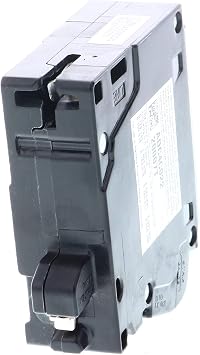 Siemens Q115DFN 15 Amp 1-Pole Dual Function (CAFCI/GFCI) Plug-On Neutral Circuit Breaker, Black