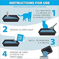 Vista 7 de ARM & Hammer Cloud Control Platinum Arena para gatos, hipoalergénica, sin polvo, para varios gatos, control de olores de 14 días, 18 libras, escudo