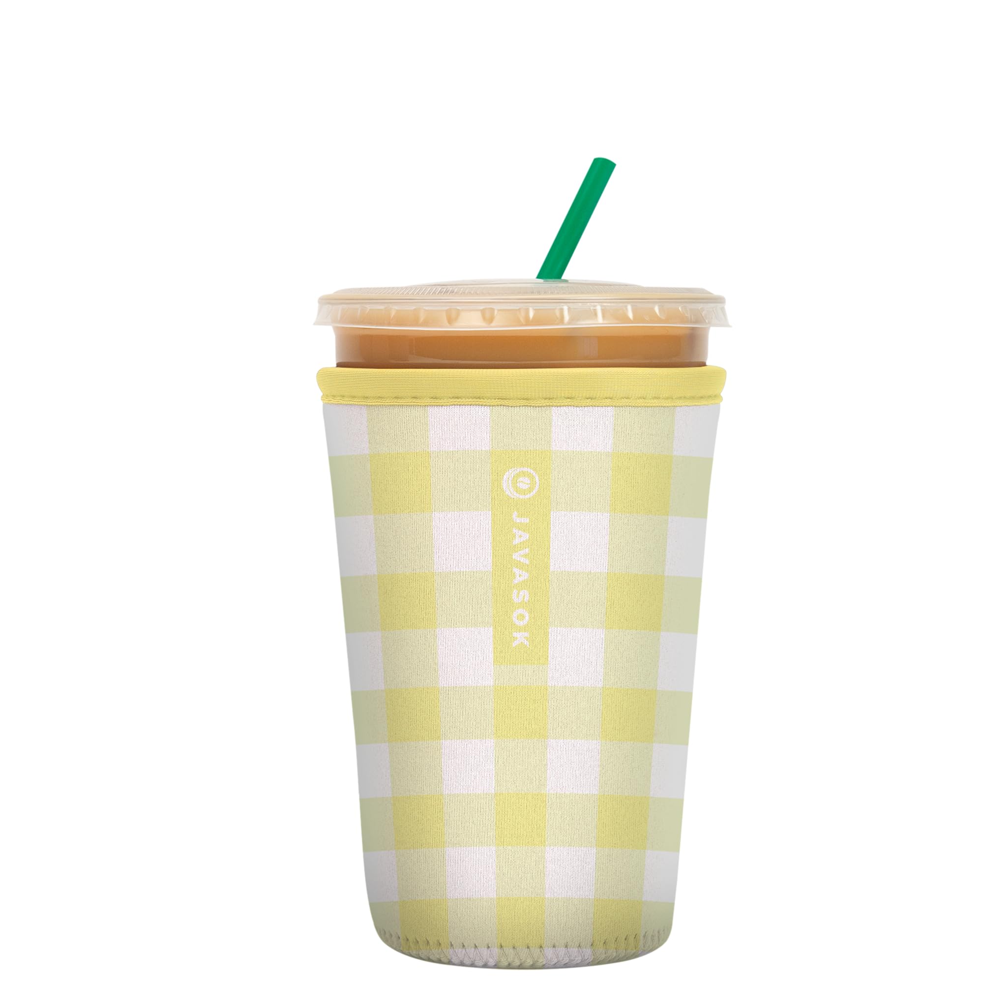 Sok It JavaSok Iced Coffee &amp; Cold Soda Insulated Neoprene Cup Sleeve (Smooth Like Butter, Medium: 22-28oz)
