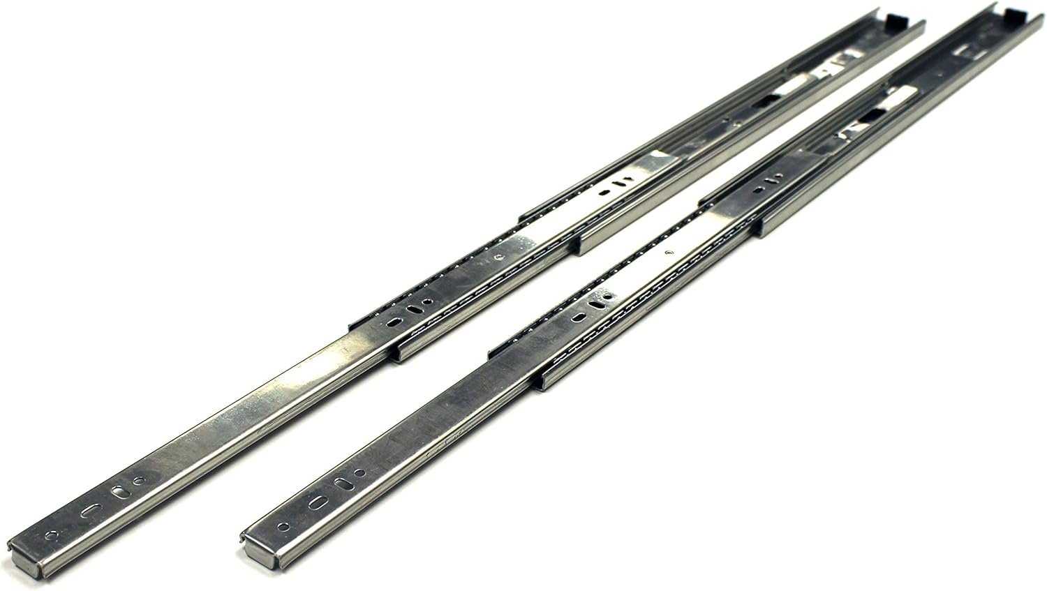 Berta (10 Pairs) 20 Inch Ball Bearing, Side Mount Heavy Duty Steel Material, 100 lbs. Load Rating, Full Extension Drawer Slides Hardware with Screws