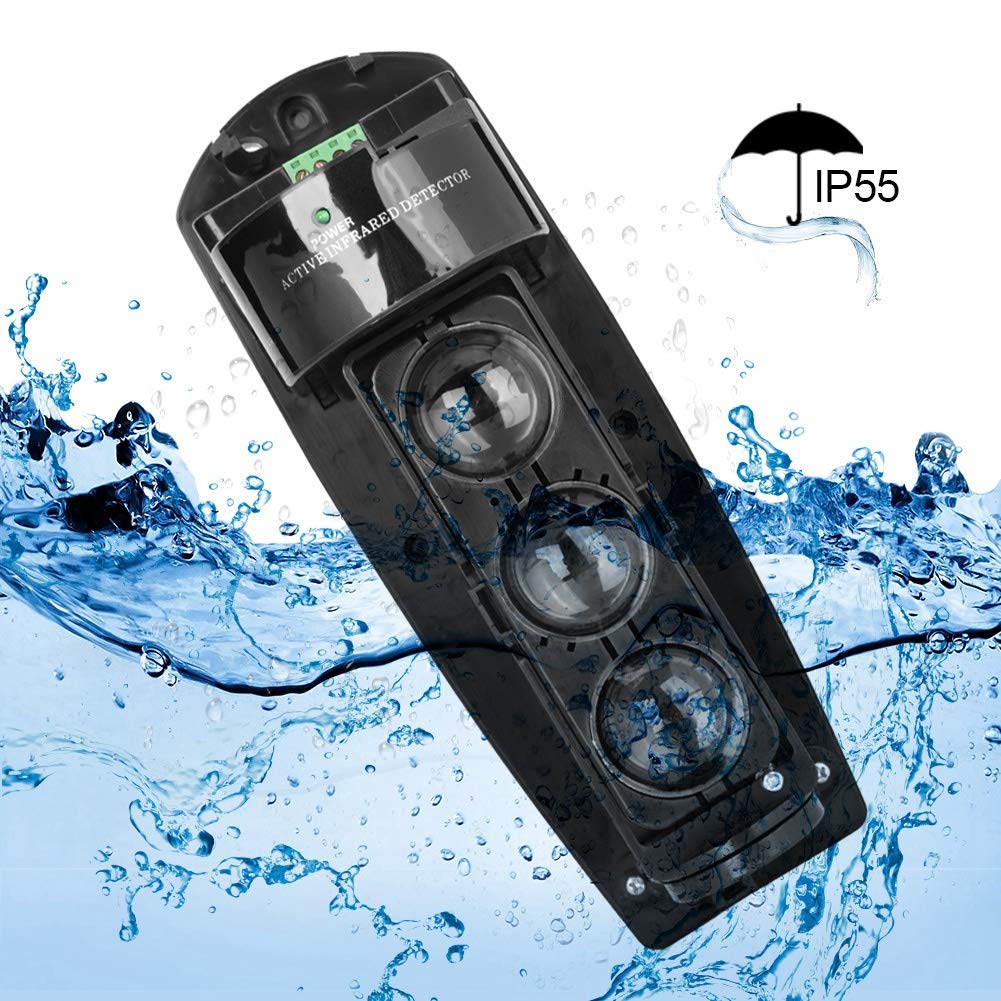Alarme Triple Faisceau Détecteur Infrarouge LED Système de Sécurité Photoélectrique ABE 250 (Triple Faisceau ABE-200)