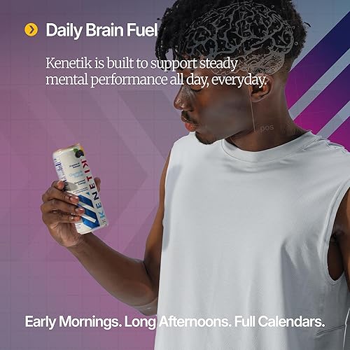 Miniatura 6 de NUEVO! Kenetik Bebida Nootrópica de Cetonas, Cetonas para Energía y Enfoque, Sin Cafeína ni Azúcar, Mezcla de Cetona D-BHB de Alto Rendimiento,