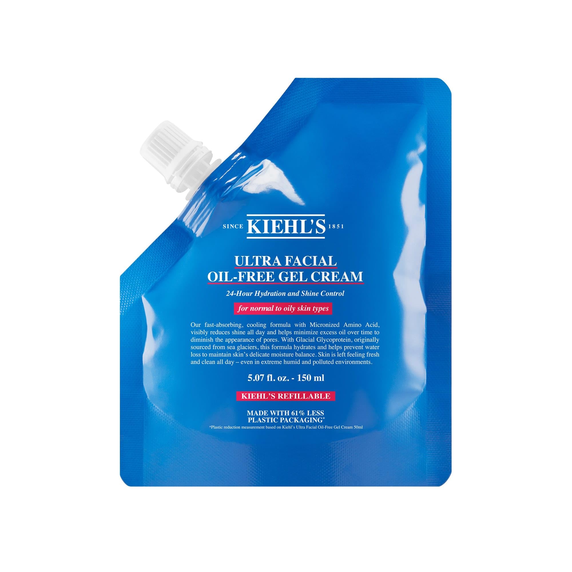 KIEHL'S Ultra Facial Oil-Free Gel Cream, Crema in Gel Idratante, Per Pelli da Normali a Grasse, Effetto Rinfrescante, 24H di Idratazione, Con Glicoproteina Glaciale, Senza Profumo
