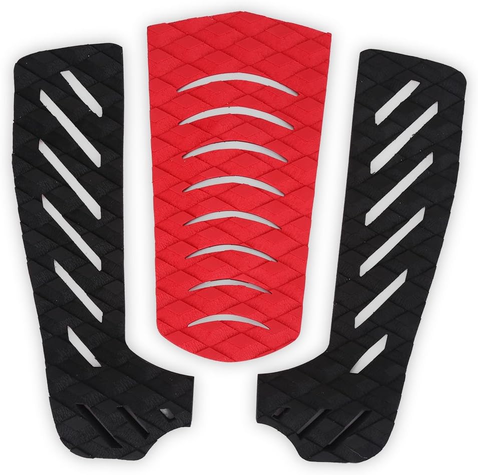 Dilwe Surfboard Traction Tail Pads, 3 Pieces Premium EVA