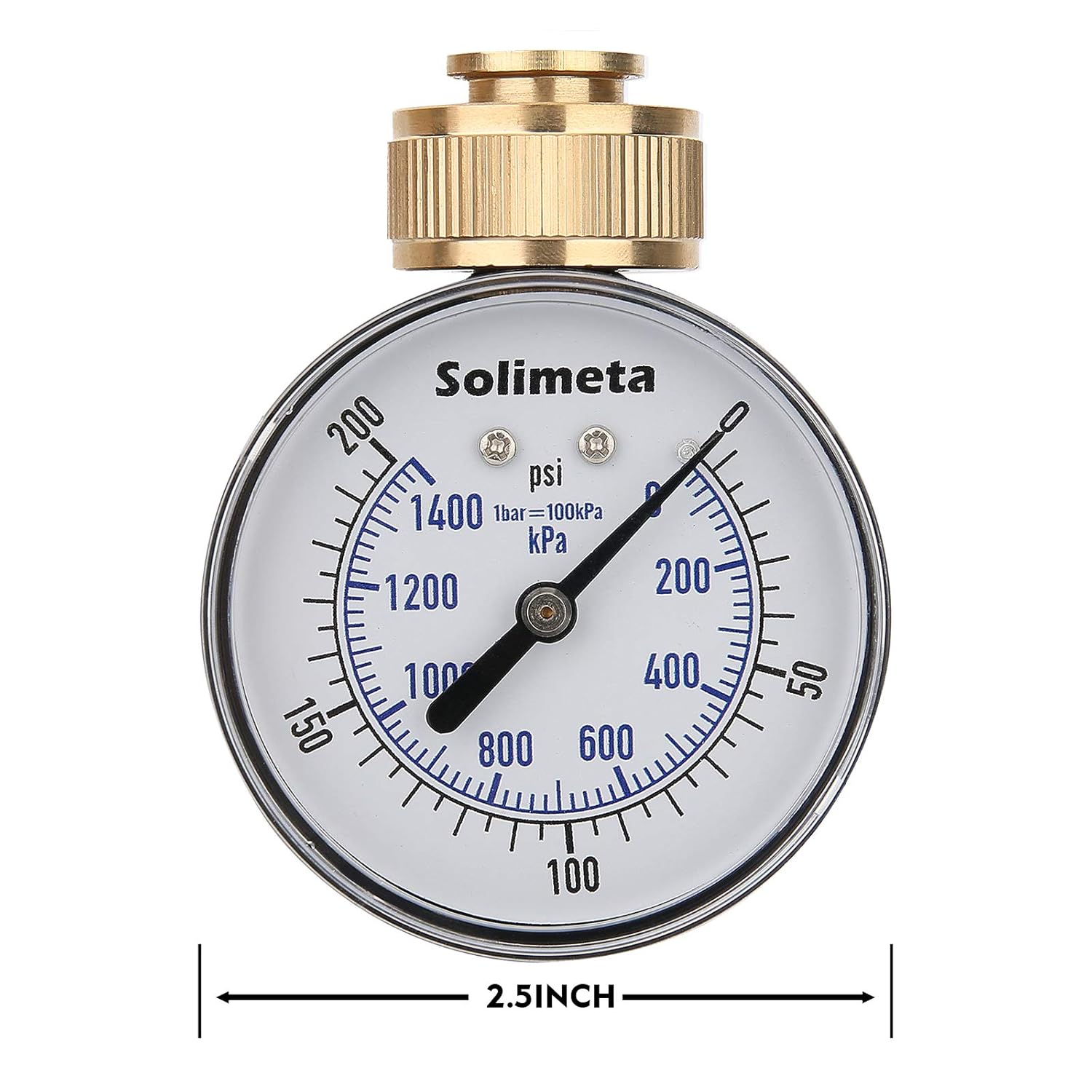 Pressure & Vacuum Gauges Industrial & Scientific 0200 psi/kpa with