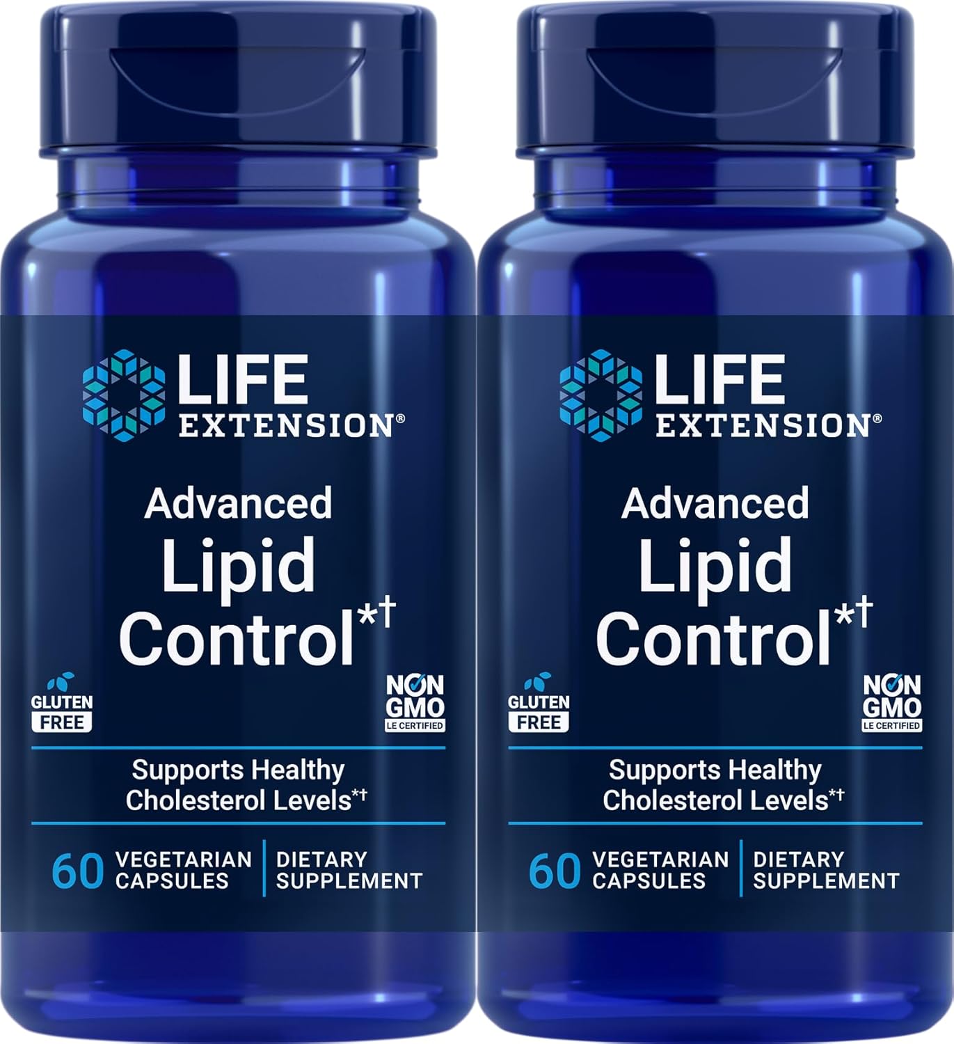 Life Extension Advanced Lipid Control 60 Vegetarian Capsules (Pack of 2)