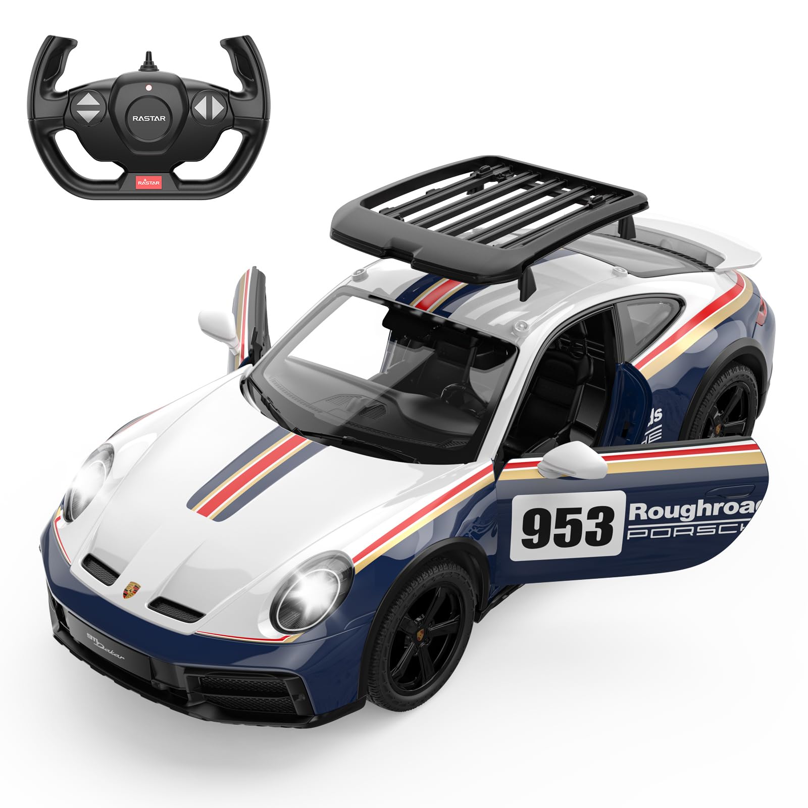 Amazon.com: RASTAR RC Cars 1/14 Porsche 911 Darkar Remote Control