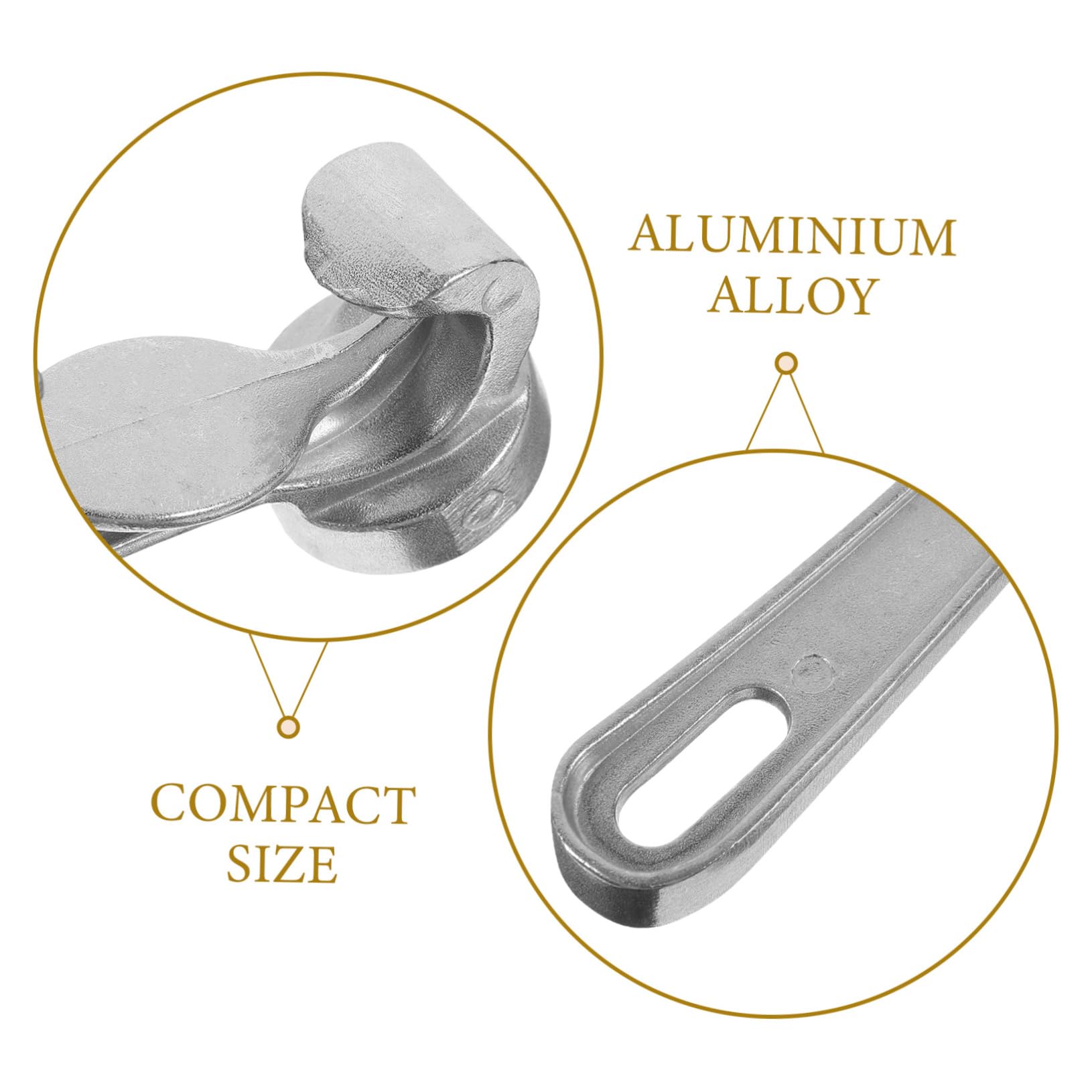 ABOOFAN 4 Piezas abrelatas herramienta multiusos tool open portátil cuberteros Tapas Práctico abridor de botellas abridor de cubos Levantador de jarra abrebotellas aleación de aluminio