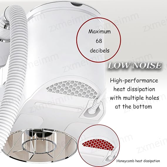 2-in-1 Professional Nail Drill and Dust Collector Kit with Adjustable Vacuum Suction and Ultra Quiet Operation for Salon and Home Manicure