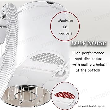 2-in-1 Professional Nail Drill and Dust Collector Kit with Adjustable Vacuum Suction and Ultra Quiet Operation for Salon and Home Manicure