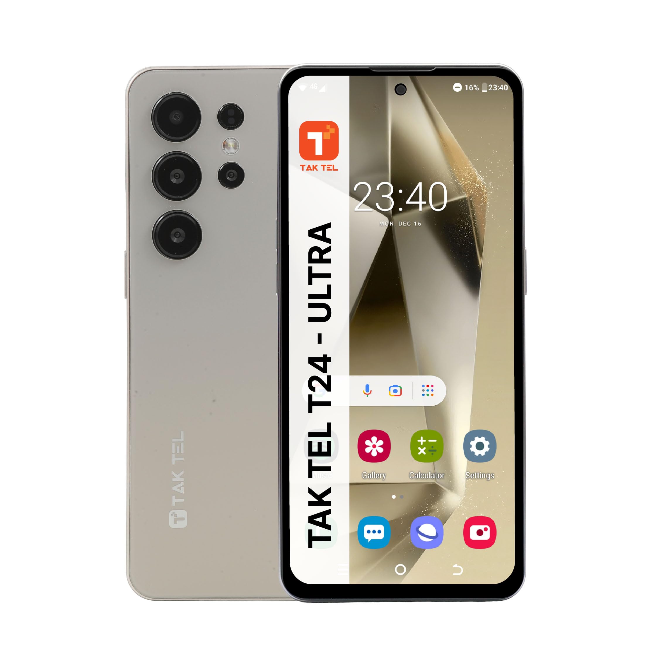 T24 Ultra Mobile Phone, Android Smart Phones- 6.6 HD Amoled Display (Gray, 64.0, GB, 8.0, GB)