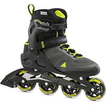 Rollerblade Macroblade 80 Men's Inline Skates, Inline Skates for Beginners and Casual Skaters, Black/Lime