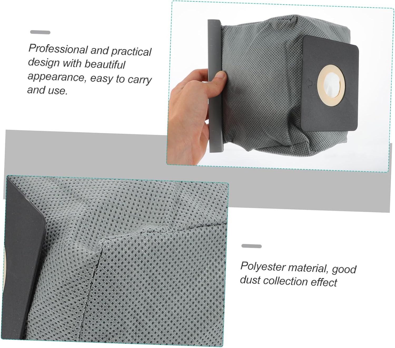 Alipis 6pcs Polyester for Vacuum Cleaner High Efficiency Garbage Bags Convenient Replacement for Improved Suction Performance and Collection