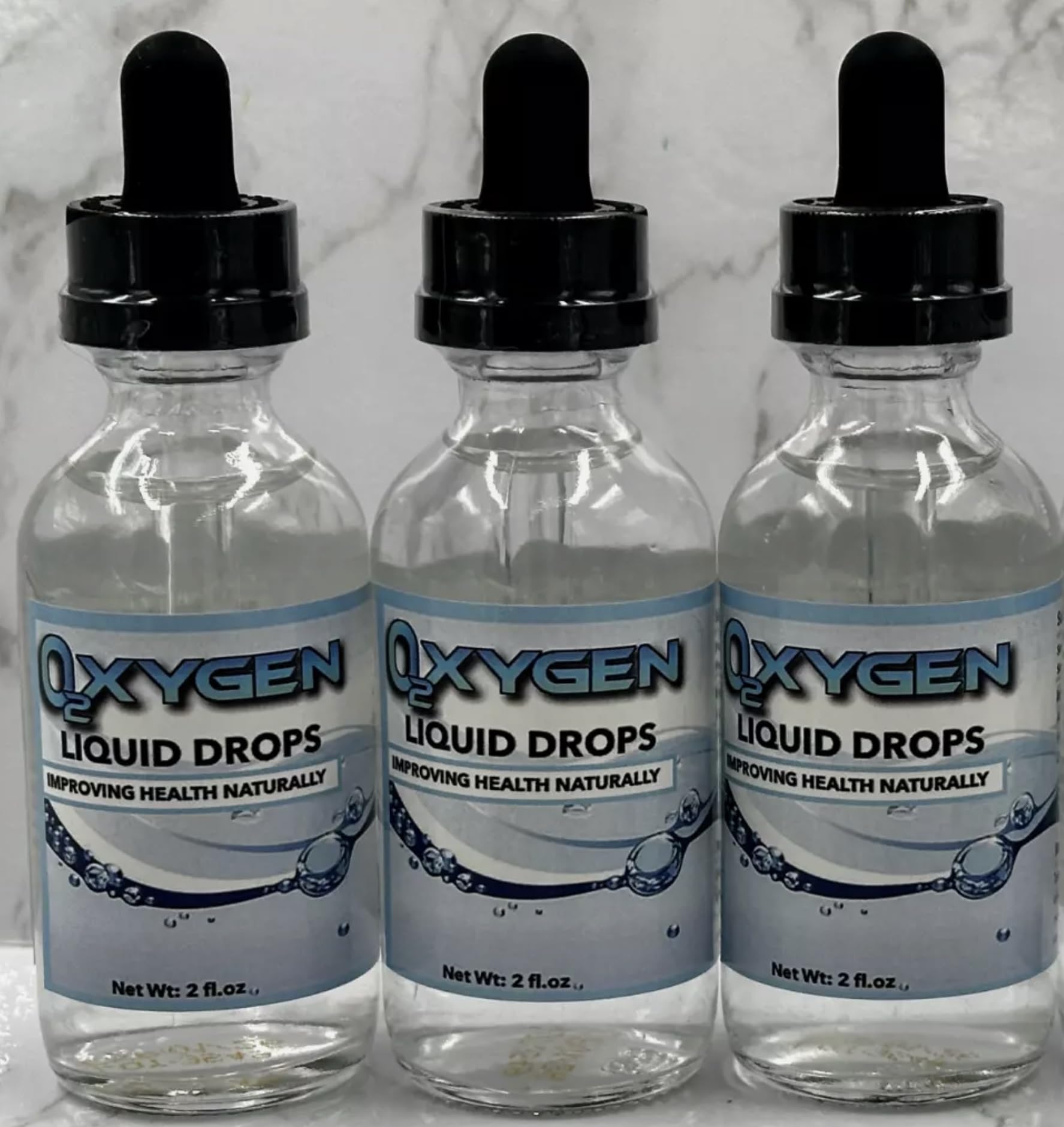 Oxygen Liquid Drops, 2 fl. oz., Set of 3, Improving Health Naturally