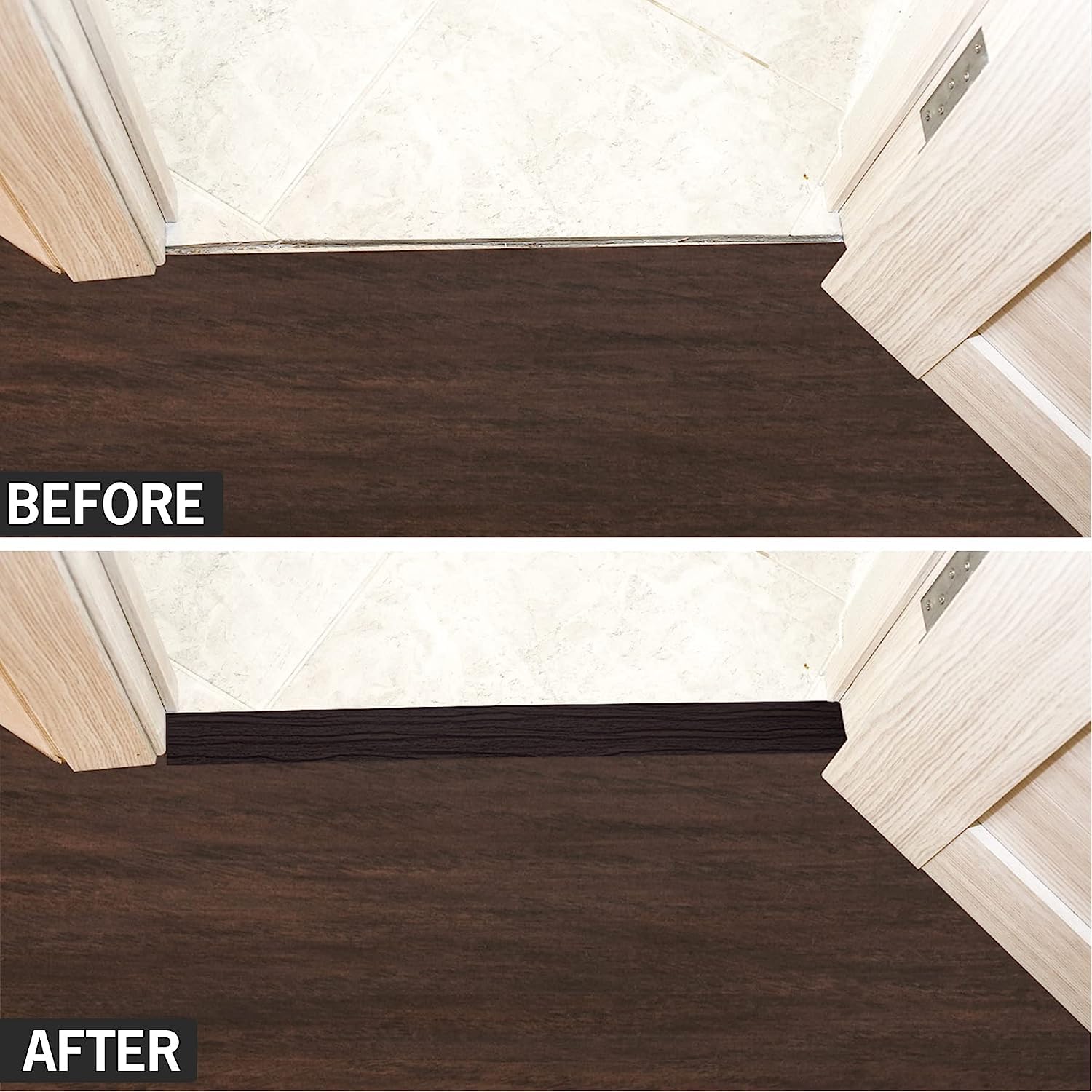 Snapklik.com : 20Ft Floor Transition Strip Self Adhesive Vinyl Cover ...