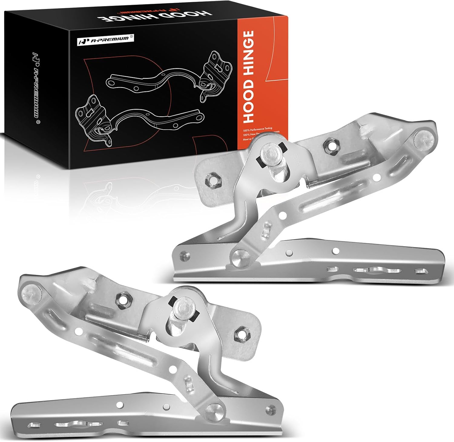 A-Premium Driver and Passenger Hood Hinges Compatible with Ford Transit Connect 2014-2022, EcoSport 2018-2022, C-Max 2013-2018, Front Left & Right Side, Replace# AM5Z16797C, AM5Z16796C