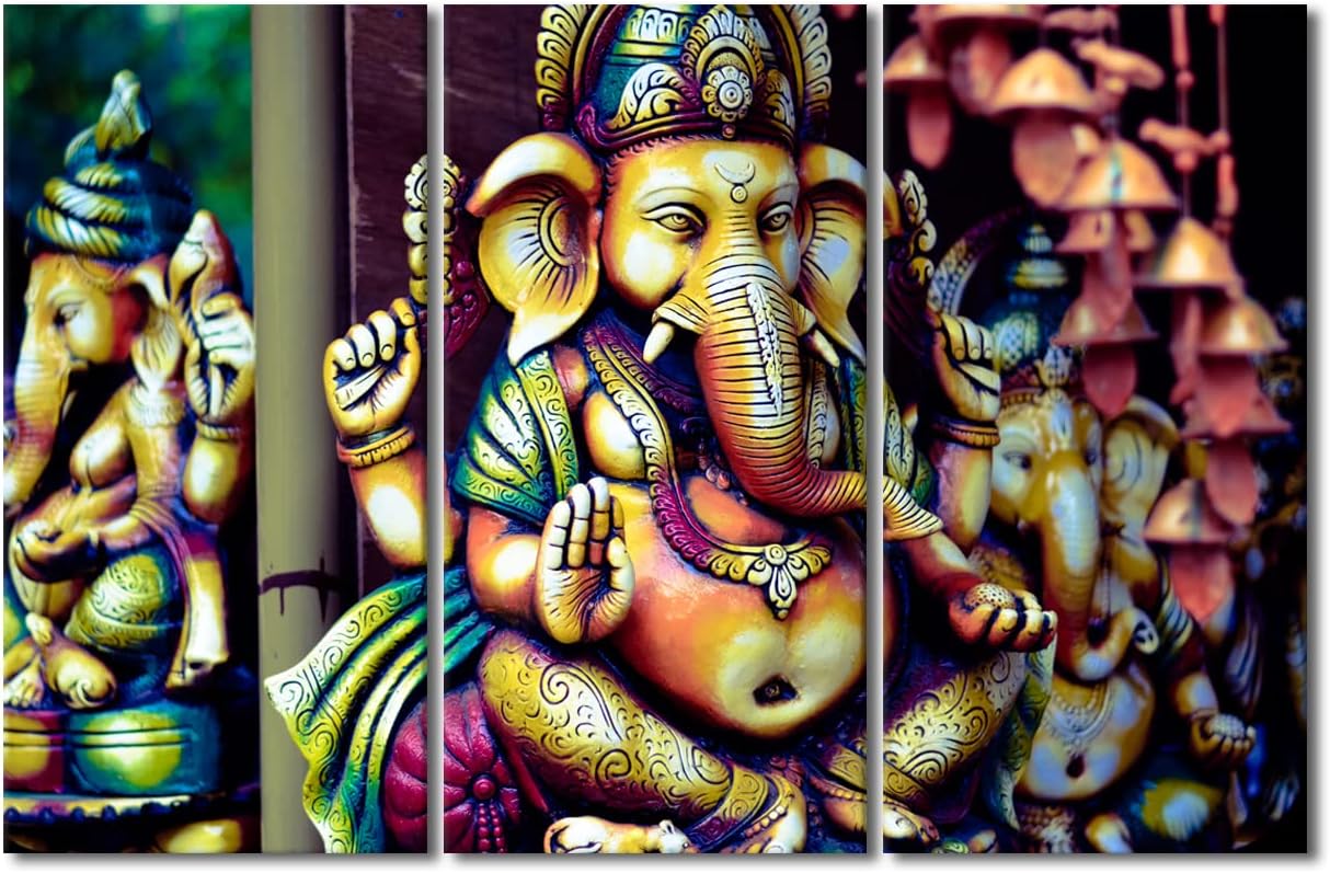 Amazon.com: TUMOVO 5 Piece India Religious Ganesha Wall Pictures for ...