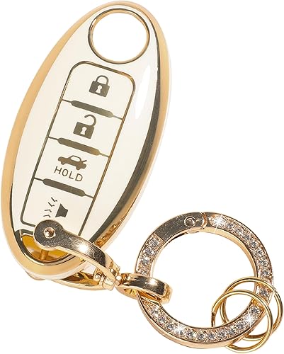 Funda para llavero, carcasa de TPU suave, accesorios de automóvil con llavero, funda para llave de automóvil, protección para llave de automóvil,