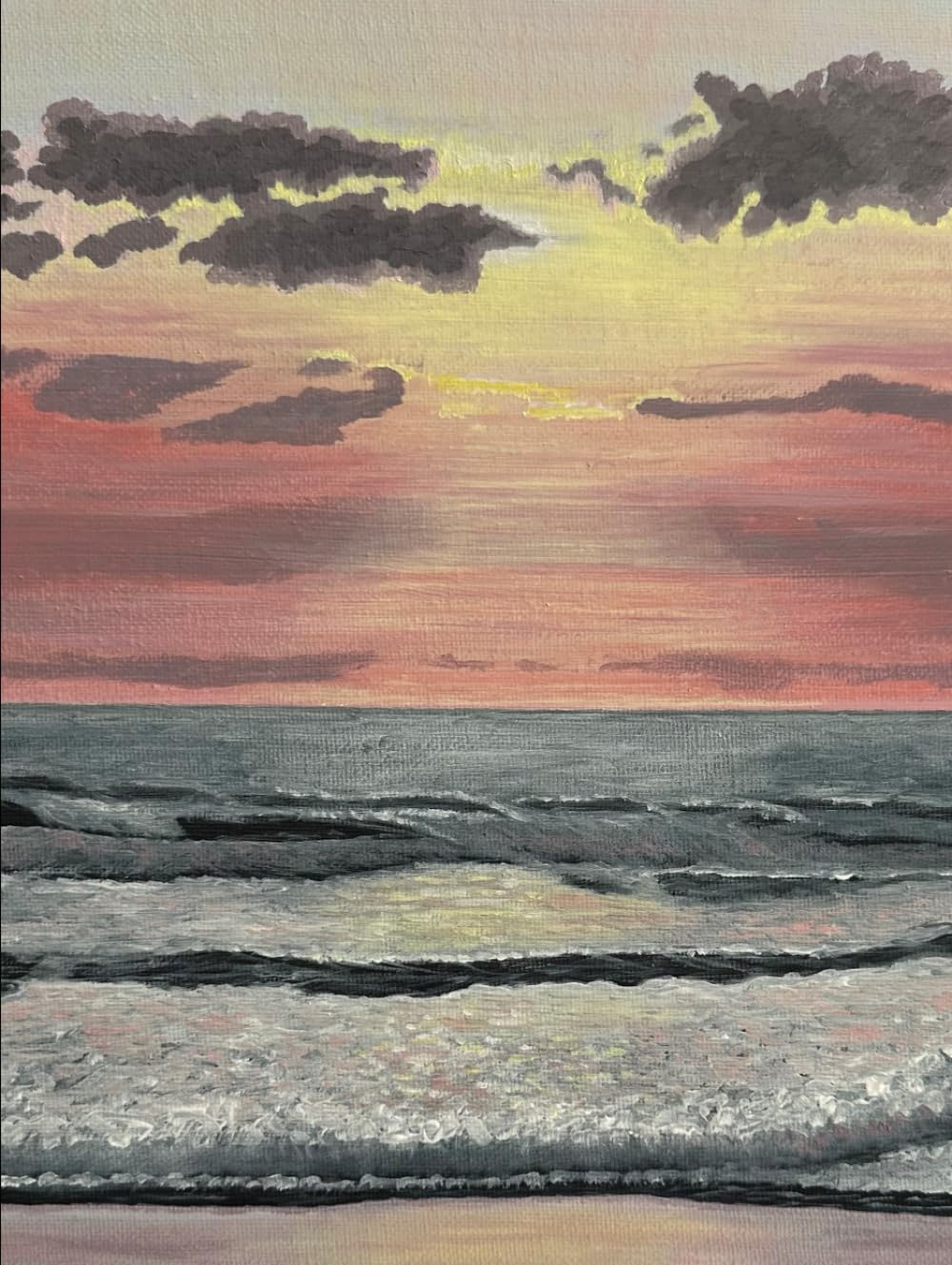 Sketchbook Pink Ocean Sunset, idéal pour dessiner les paysages en voyage