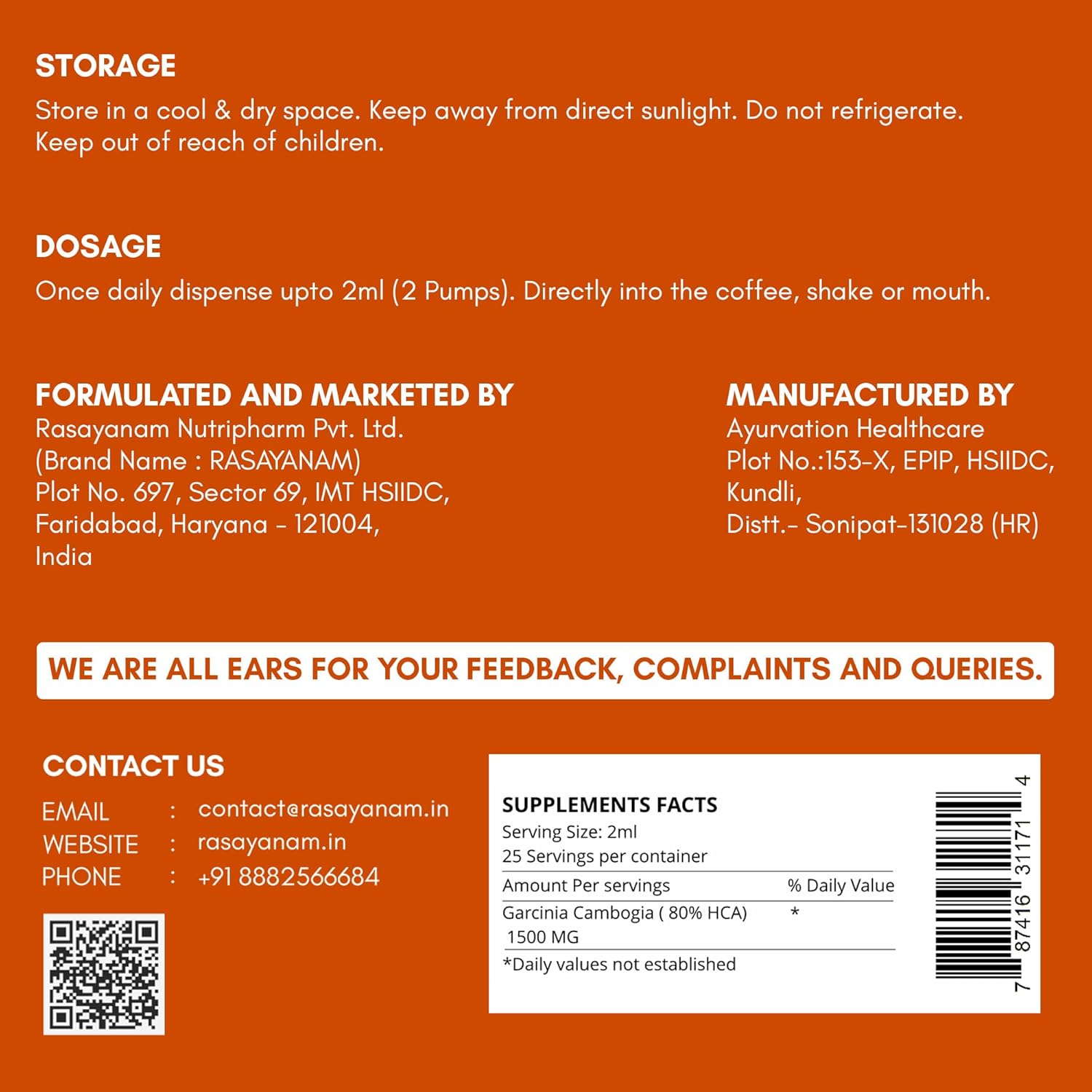 Buy Now Rasayanam Garcinia Cambogia 1500Mg (50 Ml Mango Flavor) | Ad... 6 Buy Now Rasayanam Garcinia Cambogia 1500Mg (50 Ml Mango Flavor) | Ad...