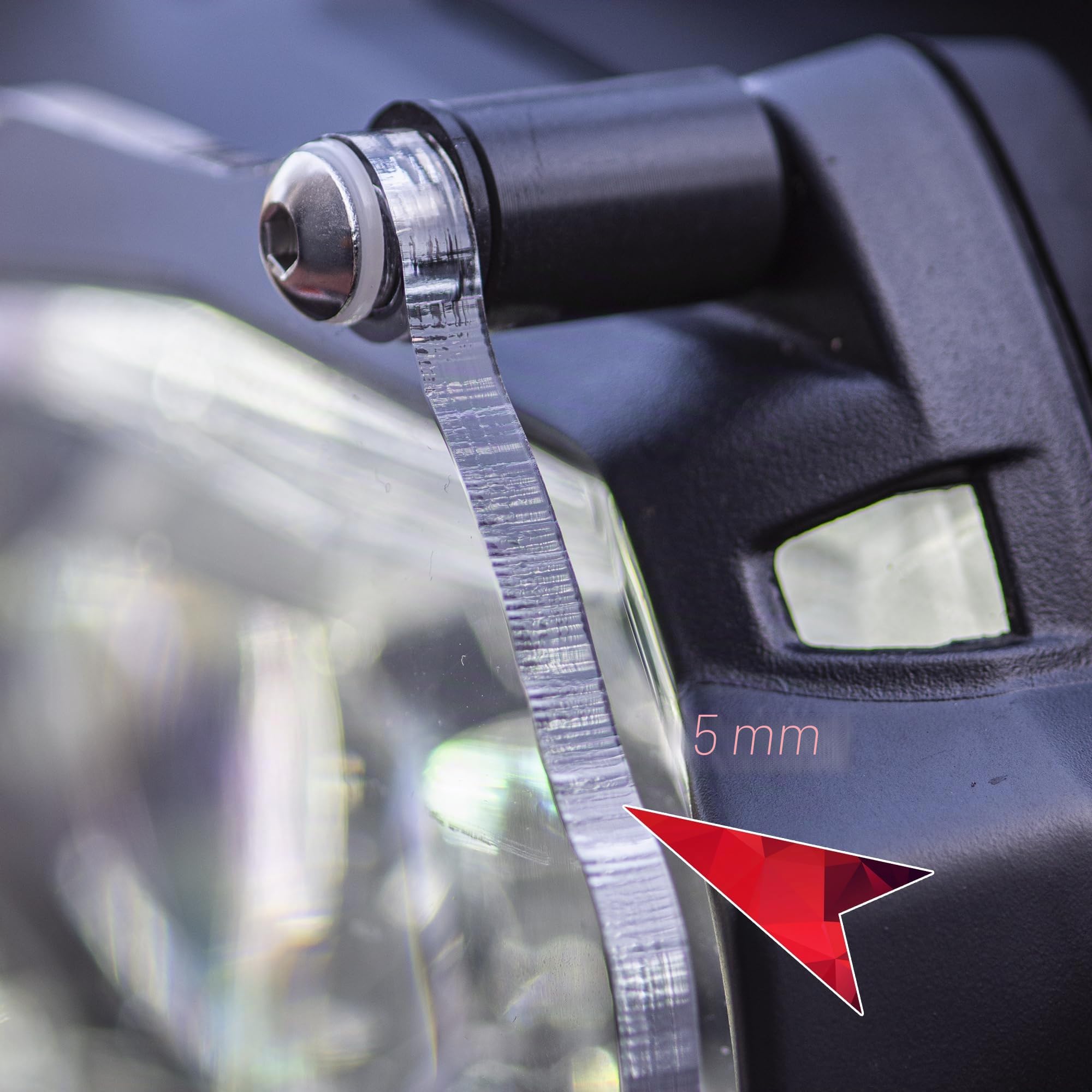 Protección de faros R 1200 GS R 1250 GS LC ADV STD LENTE DE PROTECCIÓN DE FAROS 5MM Sistema ''quitar&reemplazar''