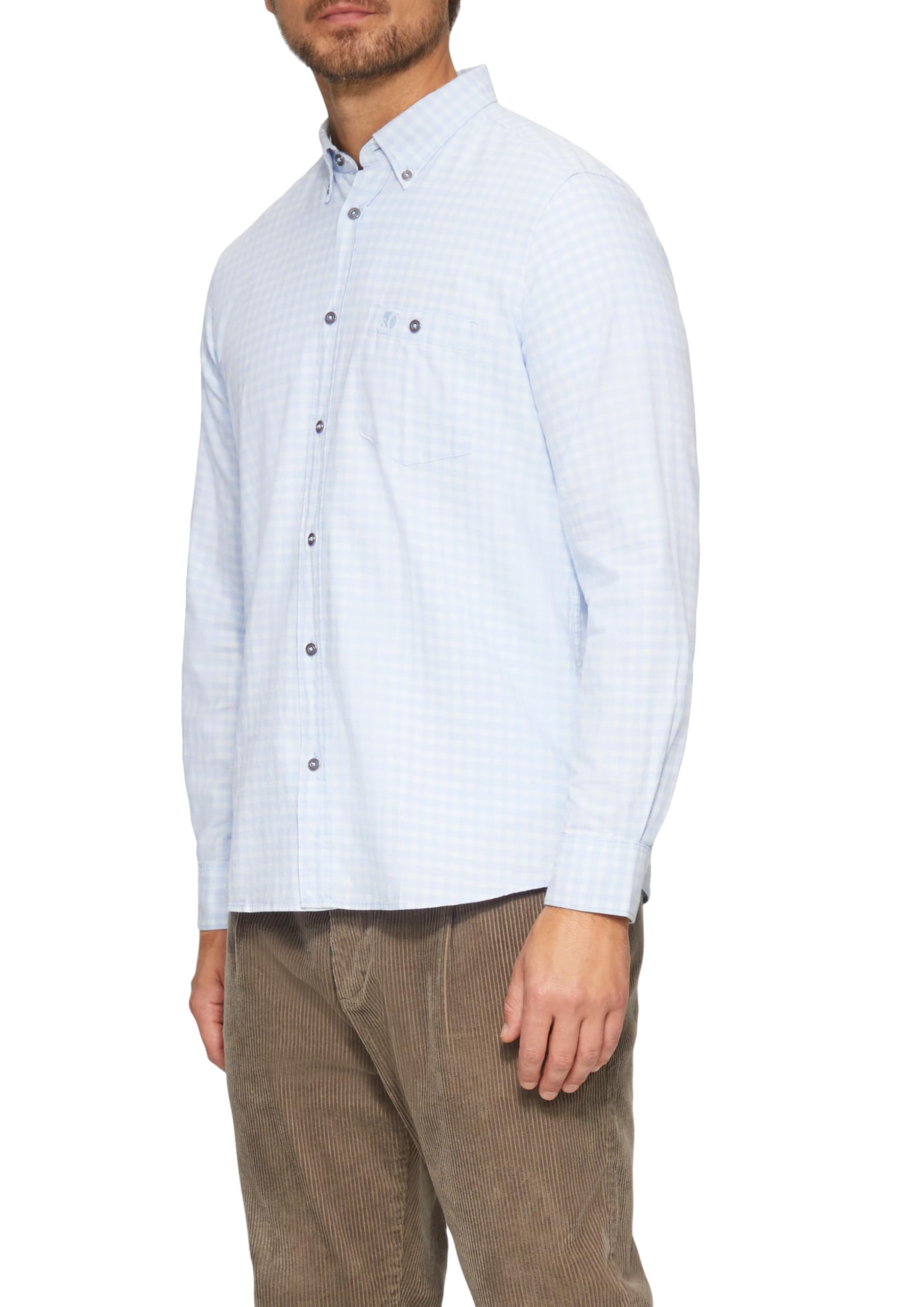 S.oliver Men's 50N1 2156005 Shirt With Button-Down Collar, Regular Fit, S