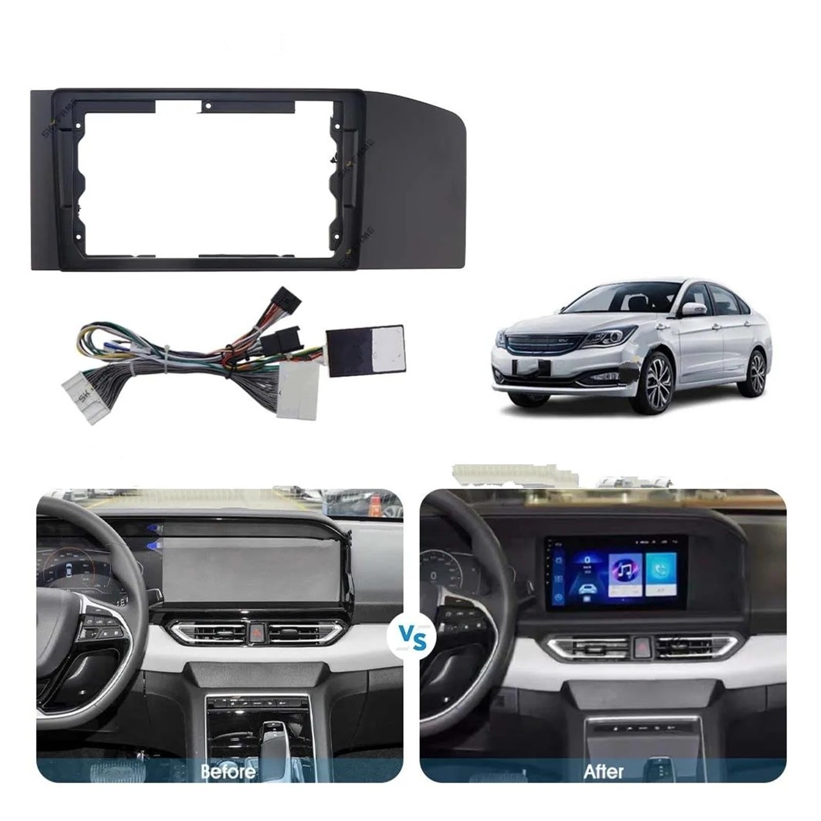Kit Mascherina Radio Per DFSK Per Fengshen E70 Per Dongfeng Per Aeolus Auto Telaio Fascia Adattatore Canbus Box Android Radio Dash Kit Pannello Di Montaggio Pannello