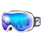 ZIONOR Lagopus Ski Snowboard Goggles UV Protection Anti fog Snow Goggles for Men Women Adult Youth