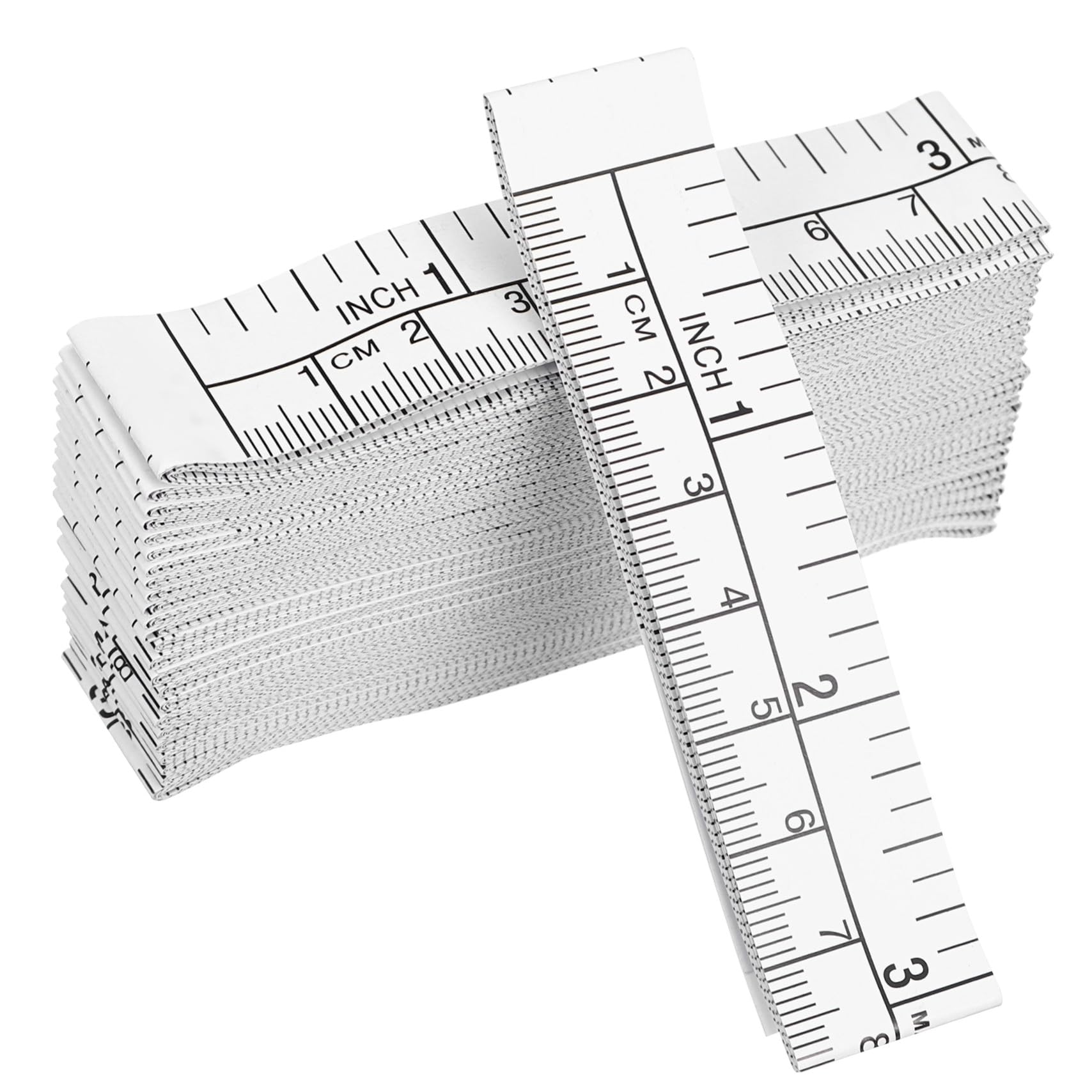 4 Set Misuratore Carta Monouso Da Ruler Per Misurazione Ferite Facile Da Doppia E Imperiali Per Progetti Da Te Ufficio E Scuola 25 Pezzi * 4