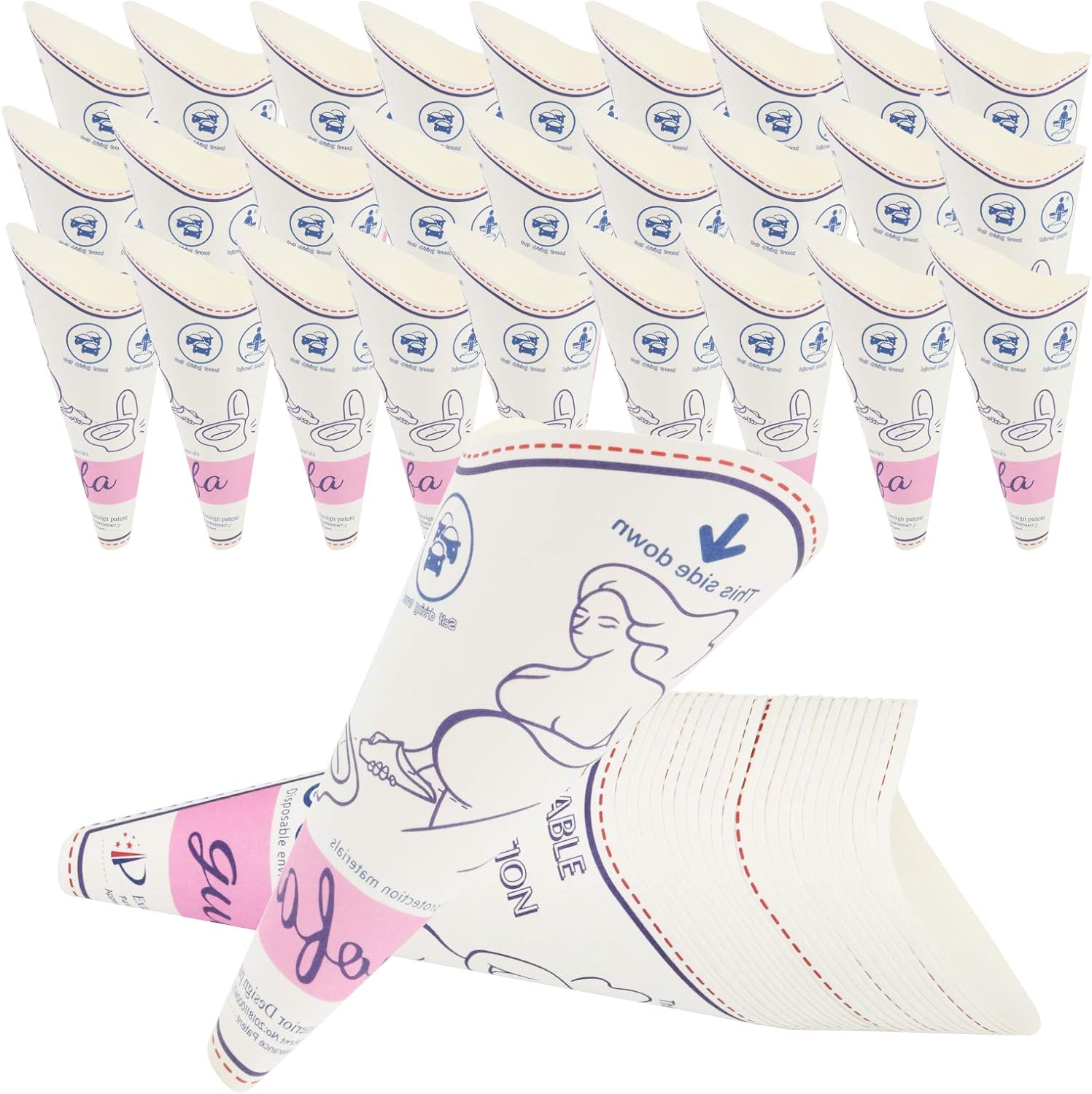 guofa Portable Urinal for Women 30/50 Pack Female Urinal