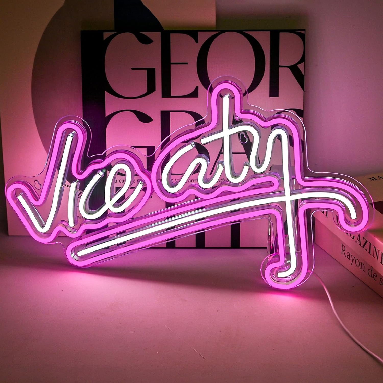 Aperto Benvenuto LED Segni al neon Colorati Happy Hour Neon Art Lampade da parete Acrilico dimmabile Illuminazione per camera da letto Uomo Cave Bar Pub Party Wall Decor