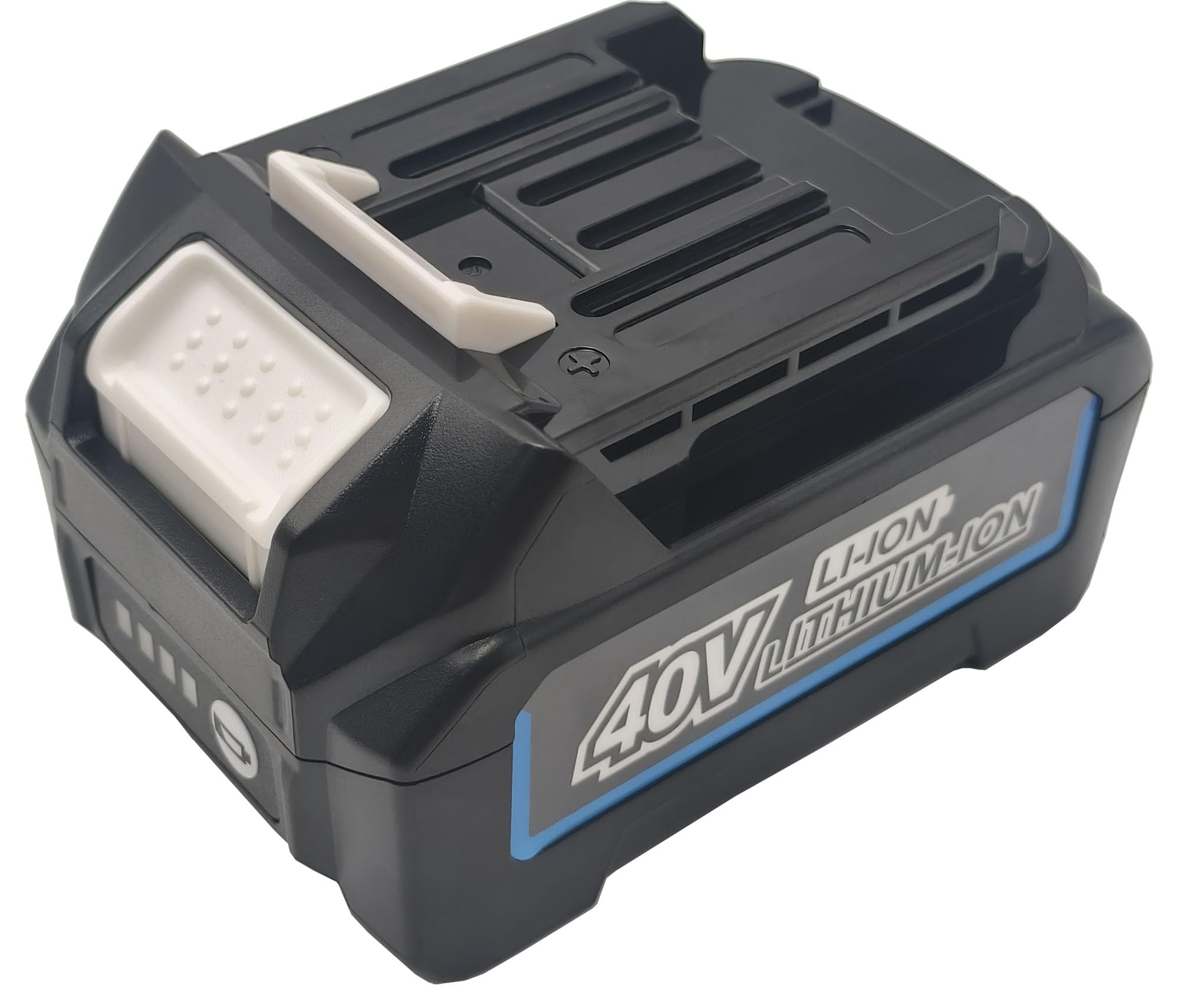 Batería de repuesto para Makita 40 V de ion de litio BL4020 BL4025 BL4040 BL4060 BL4050F BL4080F compatible con Makita GWT07Z GTD01Z GHU02Z GLC01Z GRH06PM GSL03Z GUX01Z GWTWT01Z 07D TOOL. Batería