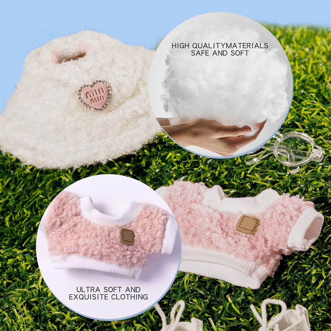 ensemble d'accessoires de vêtements pour poupées mignonnes, adapté aux vêtements de bébé labu de 17 cm (poupées non incluses), ajoutant une et à vos poupées, cadeaux d'anniversaire et de fêtes | Ne