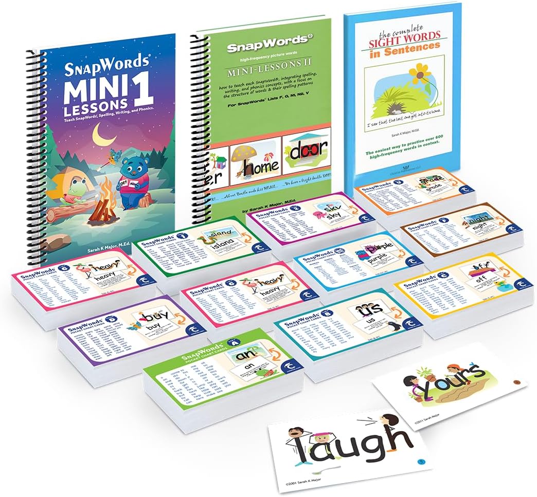 SnapWords® 607 Pocket Sight Word Cards Kit – Complete Multisensory Literacy Resource for Classroom & Home Reading Instruction | ESL, ELL & Diverse Learners