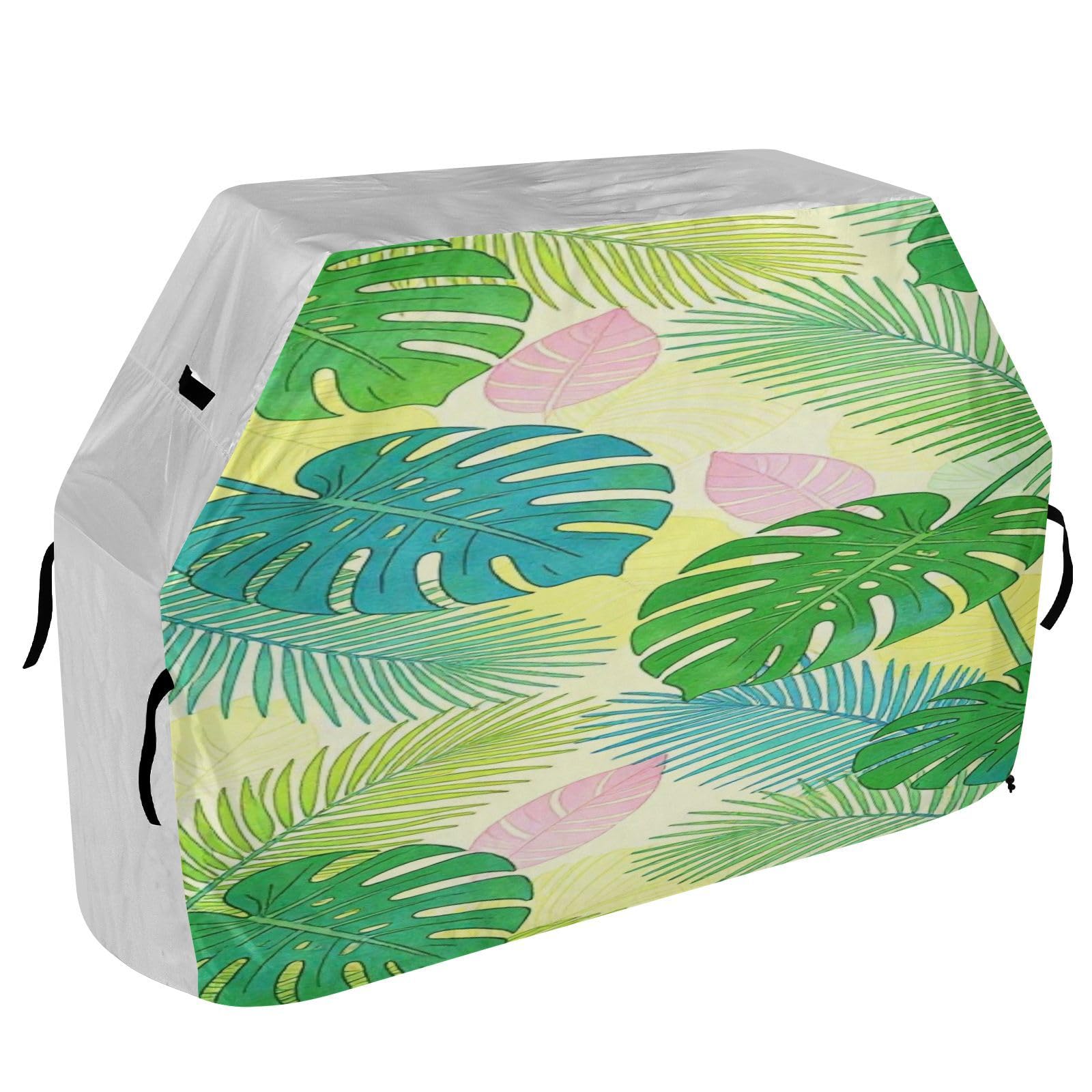 Grande copertura per griglia, 165 cm, resistente, antistrappo, resistente allo sbiadimento, per esterni, grande, copertura per griglia Sprint Monstera Leaf Summer