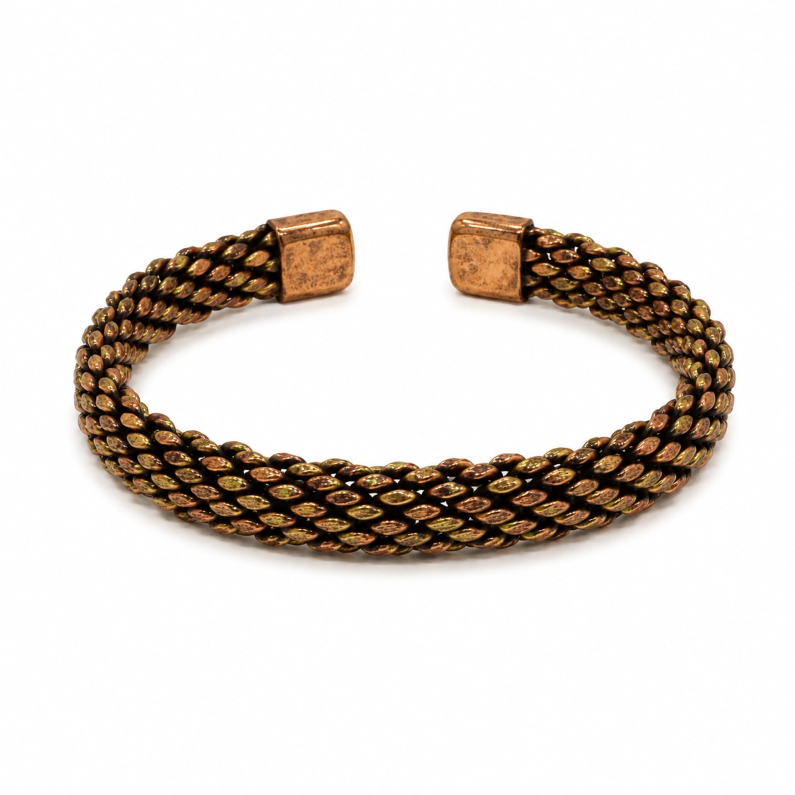 Pure Copper & Brass Adjustable Kada | Bangle for Men and Women | Golden Stylish Bracelet-image-7