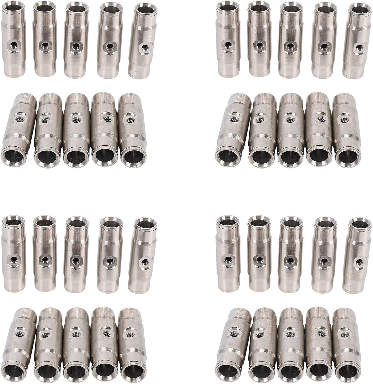 40Pcs 3/8 Inch Slip Lok Misting Nozzle Coupling Tees 10/24 UNC 1000 PSI Quick Connect