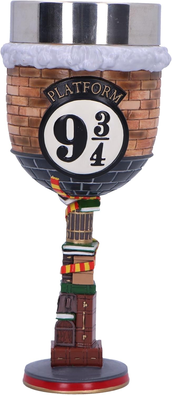 Nemesis Now Harry Potter Platform 9 3/4 Goblet 18.7cm, Resin, Official Harry Potter Merchandise, Platform 9 3/4 Goblet, Hogwarts Express Drinkware, Cast in The Finest Resin, Expertly Hand-Painted